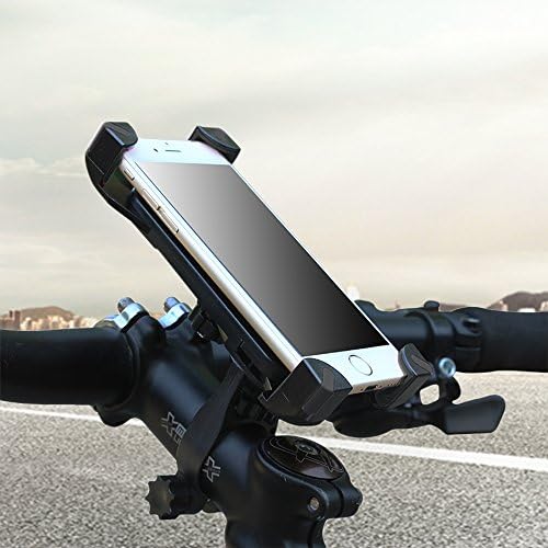 Newclue Universal Bike Phone Mount, Cell Phone Bicycle &amp; Motorcycle Holder Cradle ,360 Degrees Rotatable Adjustable for iPhone 6s 6 5s 5c 5,Samsung Galaxy S5 S4 S3, Google Nexus 5 4