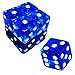 19mm D6 Six-Sided Gaming Transparent Casino Dice (Blue Square, 5pcs)