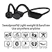 Wireless Bone Conduction Headphones Bluetooth 5.0 Open-Ear Sports Headsets w/Mic for Jogging Running Driving Cycling- 1.1oz
