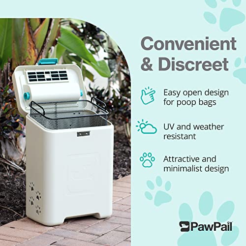 Pet Waste Station, Dog poop trash can for outdoors, HeavyDuty Dog