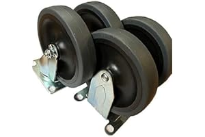 Buy Casters - Set of 4 - Replacement Casters Compatible with Rubbermaid Commercial 4400 & 4500 Series Carts - 5" Non-Marking Wheels