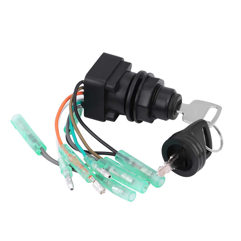 Ignition Key Switch, Motor Ignition Key Switch Assembly for Outboard Control Box 37110-99E00 37110-92E01 Boat/Yacht Spare Parts