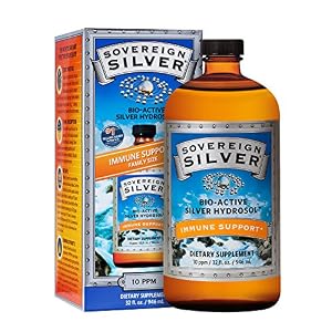 Image of Sovereign Silver Bio-Active Silver Hydrosol for Immune Support* - 32 Fl Oz - The Ultimate Refinement of Colloidal Silver - Safe*, Pure and Effective* - Premium Silver Supplement - Family Size