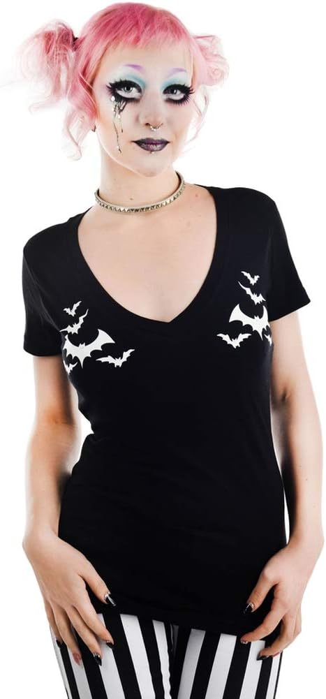 Too Fast Apparel Women's Bats Sweet Vee T-Shirt