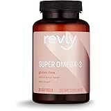 Amazon Brand - Revly Super Omega-3 Wild-Caught Fish Oil with Natural Lemon Flavor - EPA, DHA Omega 3-Fatty Acids - 90 Softgel