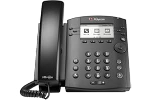Polycom VVX 311 Corded Business Media Phone System - 6 Line PoE - 2200-48350-025 - Replaces VVX 310 (Renewed)