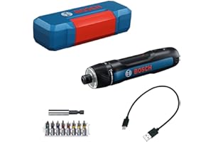 BOSCH GSD4V-35 4V Max USB-C Rechargeable Screwdriver - Compact Design, Dual Activation, Universal Bit Locker, 8 Torque Settings, LED Worklight
