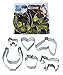 R&M International Equestrian Cookie Cutters, Horseshoe, Heart, Apple, 3 Horses, 6-Piece Set