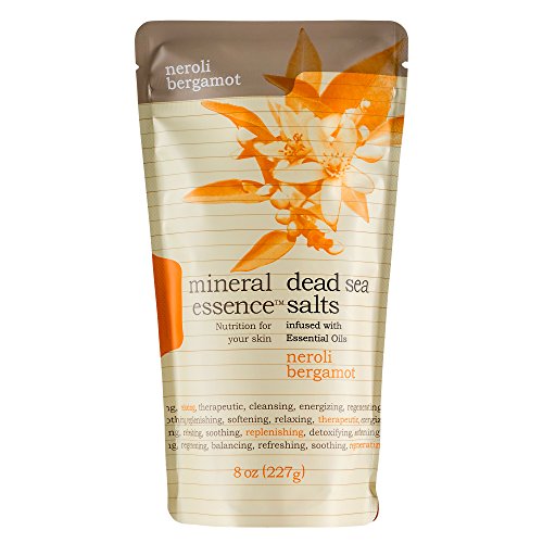 Mineral Essence Neroli Bergamot Scented Dead Sea Salt – 8 oz Pouch