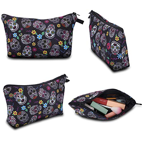 4 Pieces Cosmetic Bag Sugar Skull Makeup Bags Travel Makeup Pouch Skull Flowers Toiletry Bag for Women Cosmetics Keychains and More Daily Items 3 4 Pieces Cosmetic Bag Sugar Skull Makeup Bags Travel Makeup Pouch Skull Flowers Toiletry Bag for Women Cosmetics Keychains and More Daily Items