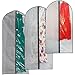 Clear Garment Bags - Perfect Garment Cover for Storage of Dresses & Suits, Linen-line Quality & Feel