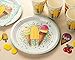 Ice Cream Party Supplies, Paper Plates, Napkins, Cups and Plastic Cutlery (Serves 24, 144 Pieces)