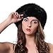 FURTALK Women's Winter Warm Rabbit Fur Beret Hat