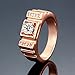 Men's Fashion Band Rings with Round Cubic Zirconia CZ Size 8-10