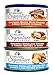 Wellness Natural Grain Free Signature Selects Shredded Wet Cat Food Variety Pack Box - 3 Flavors (Chicken, Beef, & Turkey) - 2.8 Ounces Each (12 Total Cans)