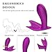 Wearable G Spot Vibrator Butterfly Vibrator Warm Up 10 Vibration Modes Rechargeable Wireless Remote Control Waterproof Clitoris Stimulator Sex Toys for Women and Couples
