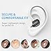 Lobkin Bluetooth Headsets,Mini Earbuds Smallest Wireless Headphones with Mic,In-Ear Earphones for Running - Black