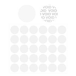 1 inch Round Transparent Blank Tamper Evident