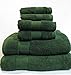 Lantrix 6 Piece Towel Set, Hunter Green