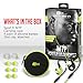 MEE audio M7P Secure-Fit Sports In-Ear Headphones with Mic, Remote, and Universal Volume Control (Green)