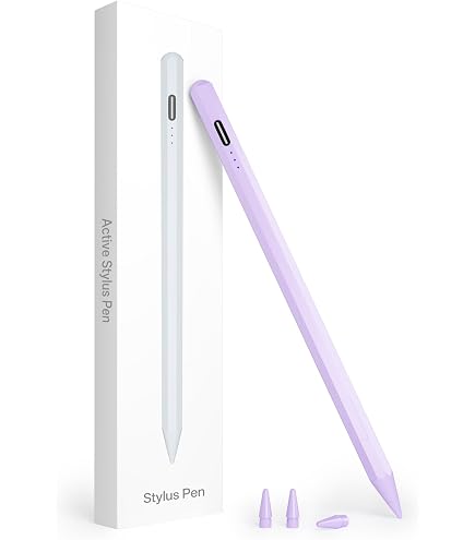 Stylet Pour IPad 2018-2025 - Autonomie 12h, Charge USB-C - Compatible IPad Pro/Air/Mini - Protection Paume