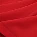 BLDO Women's Ruffles Off Shoulder Solid Chiffon Blouse Crop Top (XL, Red)