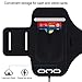 SOSONS Armband for Samsung Galaxy Note/S/A/F Series, Water Resistant Sports Gym Armband Case with Card Pockets and Key Slot (Black)