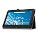Fintie Folio Case for Insignia Flex 10.1 (NS-P10W8100/NS-P10A8100K), Slim Fit Premium Vegan Leather Stand Cover with Stylus Holder for 10.1
