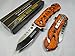 TAC FORCE Assisted Opening Rescue Tactical Pocket Folding Stainless Steel Blade Knife Outdoor Survival Camping Hunting - Orange Camo