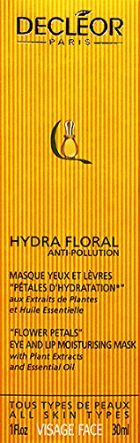 Decleor Hydra Floral Moisturizing Eye and Lip Mask 30ml(1oz) Anti Pollution New