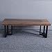 MBQQ Rustic Decor T-Shape Table Legs, Heavy Duty Metal, 15.7'H x 17.7'W, Dining & Desk, Industrial Modern, DIY Iron Bench Legs