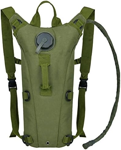 3L/100 oz Tactical Light Weight Hydration Backpack Water Bladder Pack Reservoirs Water Bladder Bag Camping Bag for Hiking, Running, Camping, Climbing, Cycling, Walking, Hunting (D)