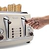 DeLonghi-Icona-Vintage-4-slot-toaster-reheat-defrost-one-side-bagel-6-browning-settings-CTOV4003BG-Beige De'Longhi Icona Vintage 4 slot toaster, reheat, defrost, one-side bagel & 6 browning settings, CTOV4003BG, Beige