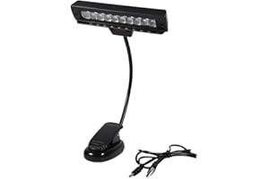 Music Stand Light, Portable Piano Lamp Flexible Clip on LED Light Book Lamp Reading Desk Light with Clamp for Musician Piano 