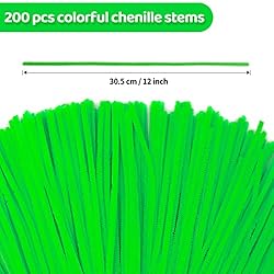 Eppingwin 200pcs Pipe Cleaners, Fruit Green Pipe