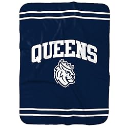 Queens University of Charlotte Primary Logo Stripes