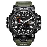 Siniya Men Sports Watch Multi Function Military Watch Date Quartz Stopwatch Masculino Analog LED Watches