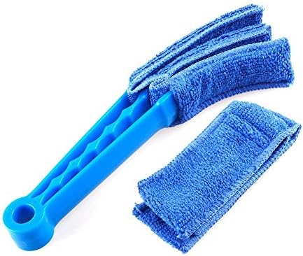 Blind Cleaner Blind Cleaner Brush Microfiber Wuzzy Venetian Blind Duster Shutters Cleaner with Two REMOVABLE SLEEVES