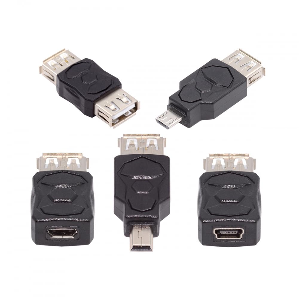 CY Adapter 5pcs/lot Micro USB 2.0 OTG Mini USB 5Pin Type-A Male to Female Data Charge Adapter