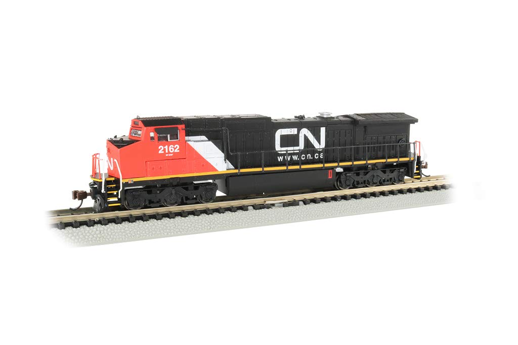 Bachmann Trains 67355 GE Dash 8-40CW Sound Value Equipped Locomotive - Canadian National #2162 - N Scale, Prototypical Colors