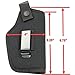 ComfortTac Concealed Carry Holster | Carry Inside The Waistband IWB or Outside The Waistband OWB | Size 4 Fits Glock 19 23 25 32 38 Sig Sauer P320 Springfield XDs XDe and Similar Guns