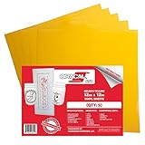 (5 Sheets) Oracal 651 Golden Yellow Adhesive Craft Vinyl for Cricut, Silhouette, Cameo, Craft Cutters, Printers, and Decals - 12