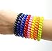 LuckyStar365 16PCS Colorful Spiral Coil Wristband Keychain, Elastic & Stretchable Wrist Band Key Ring Chain for Gym, Pool, ID Badge