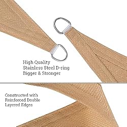 HENG FENG Sun Shade Sail,Triangle Shade Cloth UV
