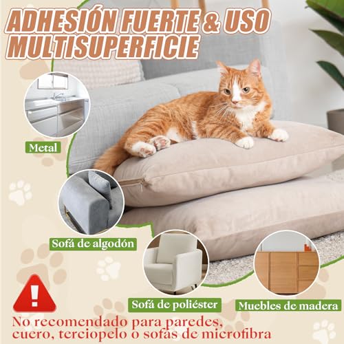 Cat Sofa Scratch Protector, 20 cm x 3 m – Sofa Protector for Cats Scratches, Sofa Protector for Cats, Dog Scratches Door Protector with 10 Nails and Scraper, Transparent Film Self-adhesive