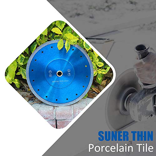 10" Super Thin Diamond Blade Porcelain Tile Blade Wet or Dry Cutting Granite Marble Ceramic Tile