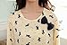 VENTELAN Women's Novelty Nighty Set Cute Bowknot Dogs Pajamas Pants Long Sleeve