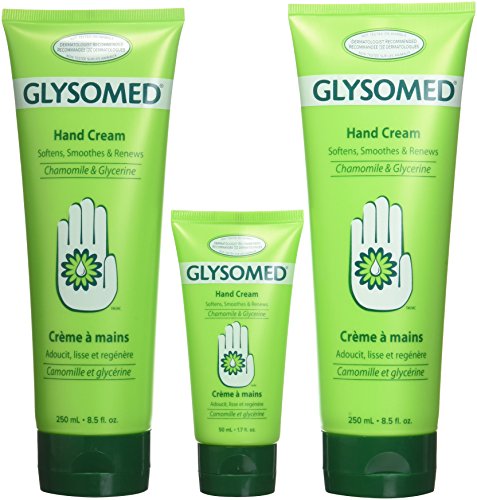 Glysomed Hand Cream Combo 3 Pack (2 X Large Tube 8.5 Fl Oz + 1 X Purse Size 1.7 Fl Oz) (Best Hand Cream In The World)