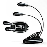 Reading Book Light 8 LED on Clip USB Reading Light for Bed Double Lamp Clip on Night Reading Flexible Gooseneck Dual Head for Kids Portable in Car Prime