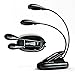 Reading Book Light 8 LED on Clip USB Reading Light for Bed Double Lamp Clip on Night Reading Flexible Gooseneck Dual Head for Kids Portable in Car Prime